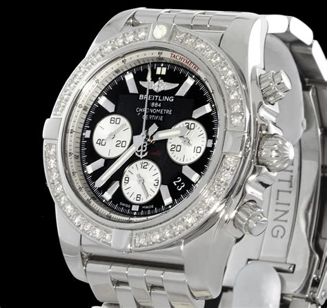 breitling chronomat b01 diamond bezel|breitling chronomat evolution with diamonds.